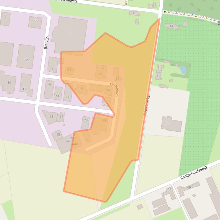 Kaart van postcodegebied 5421WV.