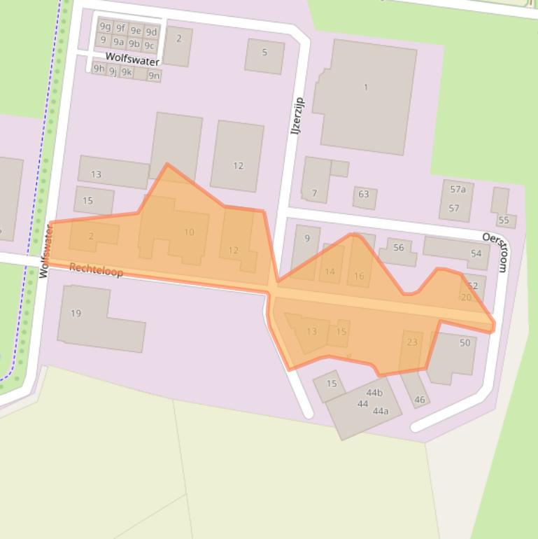 Kaart van postcodegebied 5421WW.