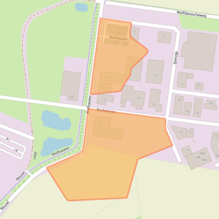 Kaart van postcodegebied 5421WZ.