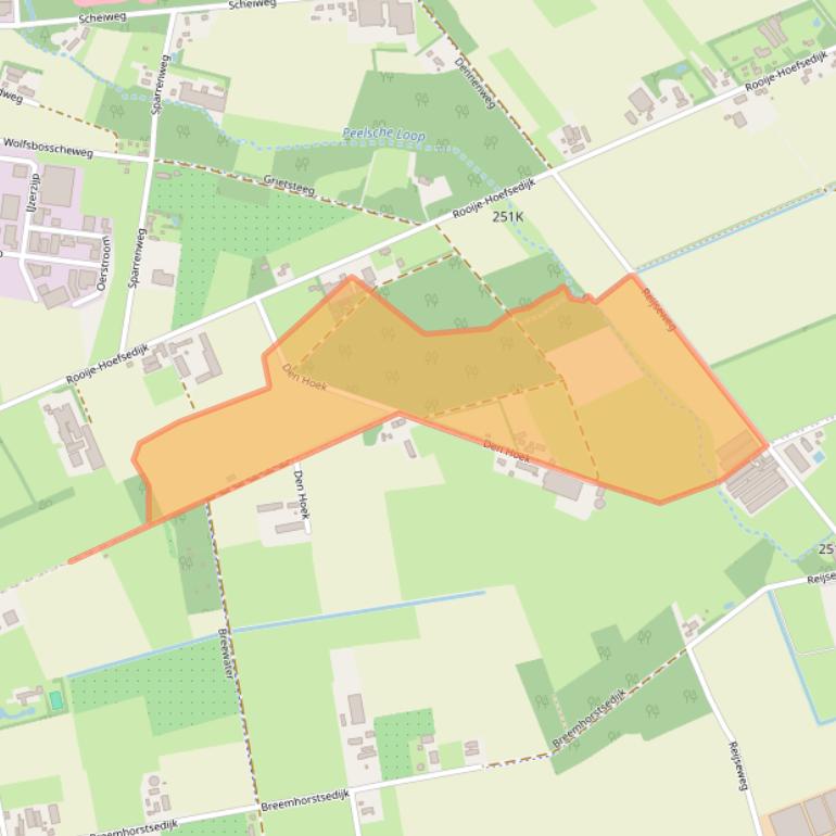 Kaart van postcodegebied 5421XG.