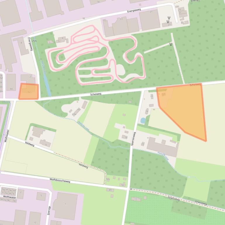 Kaart van postcodegebied 5421XH.