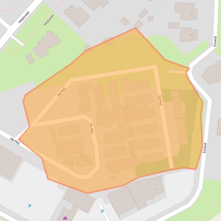 Kaart van postcodegebied 5421XM.