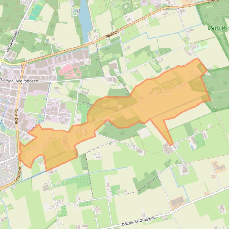 Kaart van postcodegebied 5421XP.