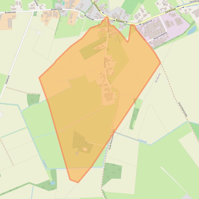 Kaart van postcodegebied 5421XZ.