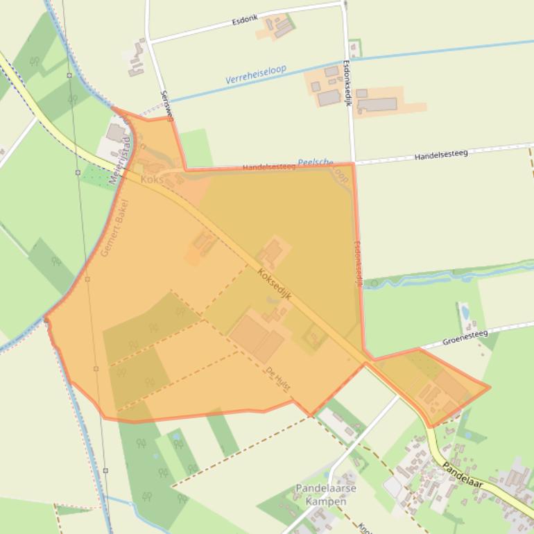 Kaart van postcodegebied 5421ZB.