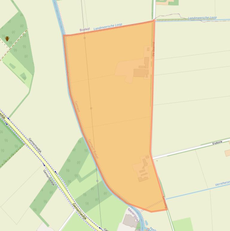 Kaart van postcodegebied 5421ZC.