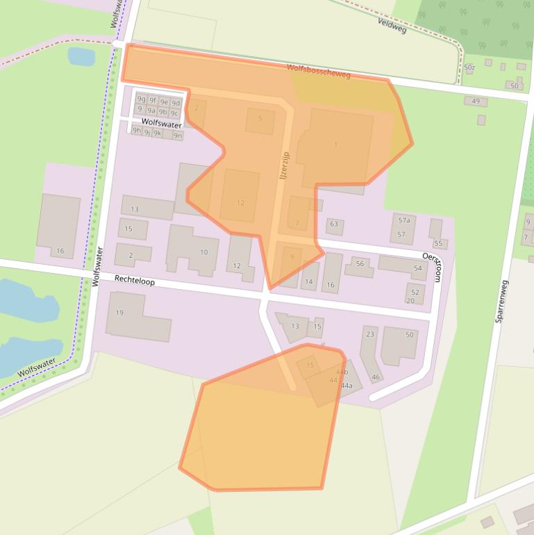 Kaart van postcodegebied 5421ZE.