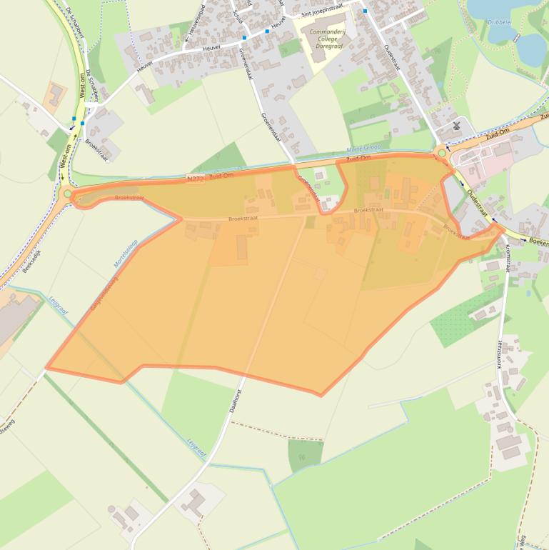 Kaart van postcodegebied 5421ZJ.