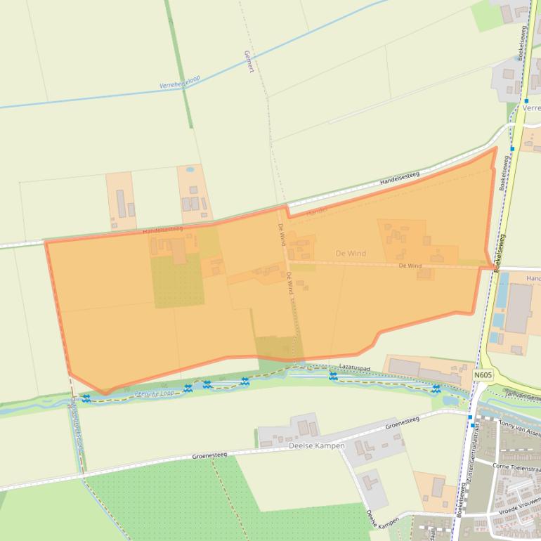 Kaart van postcodegebied 5421ZL.