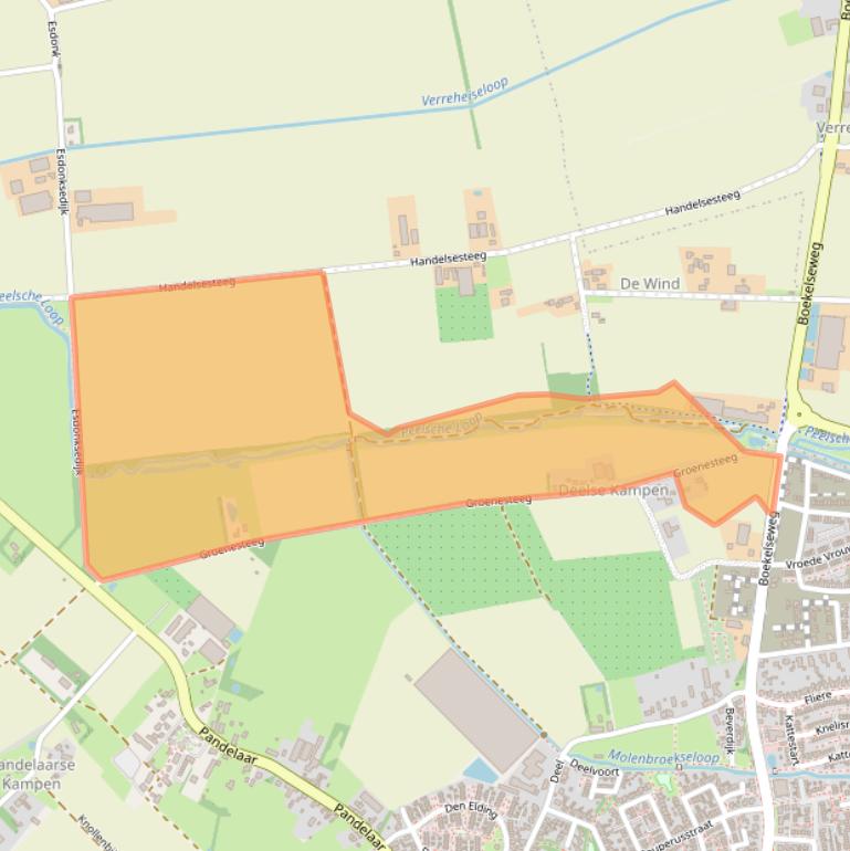 Kaart van postcodegebied 5421ZM.