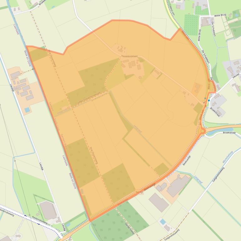 Kaart van postcodegebied 5421ZR.