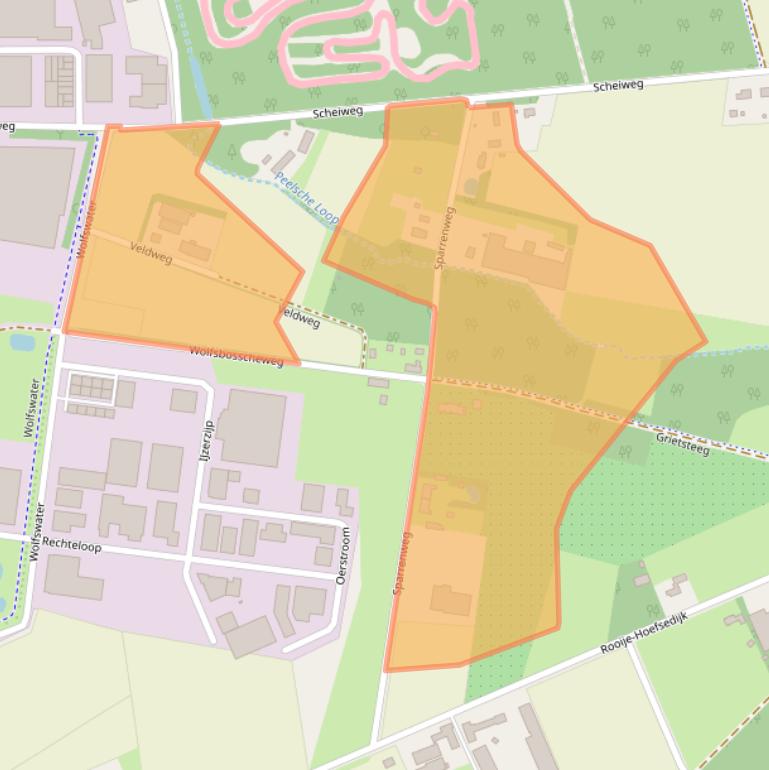 Kaart van postcodegebied 5421ZT.