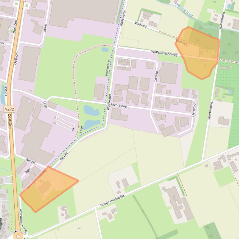 Kaart van postcodegebied 5421ZV.