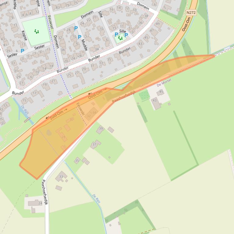 Kaart van postcodegebied 5421ZX.