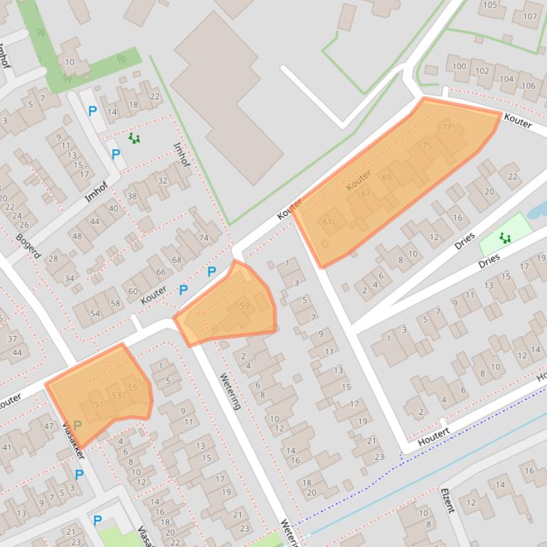 Kaart van postcodegebied 5422AB.