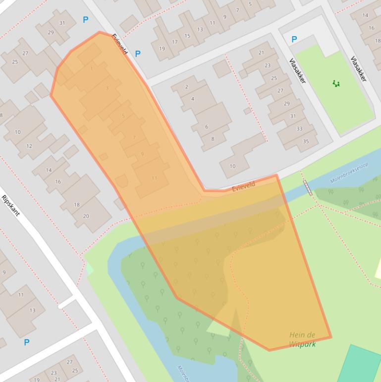 Kaart van postcodegebied 5422AJ.