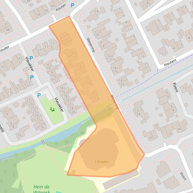 Kaart van postcodegebied 5422AN.