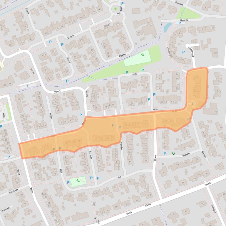 Kaart van postcodegebied 5422BJ.