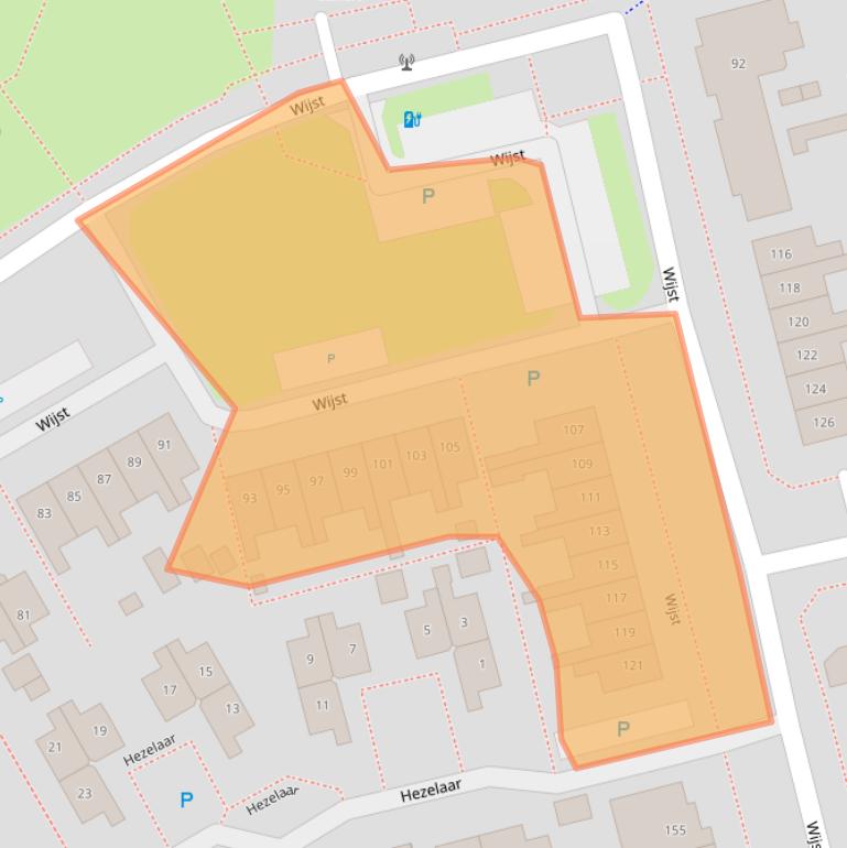 Kaart van postcodegebied 5422BR.