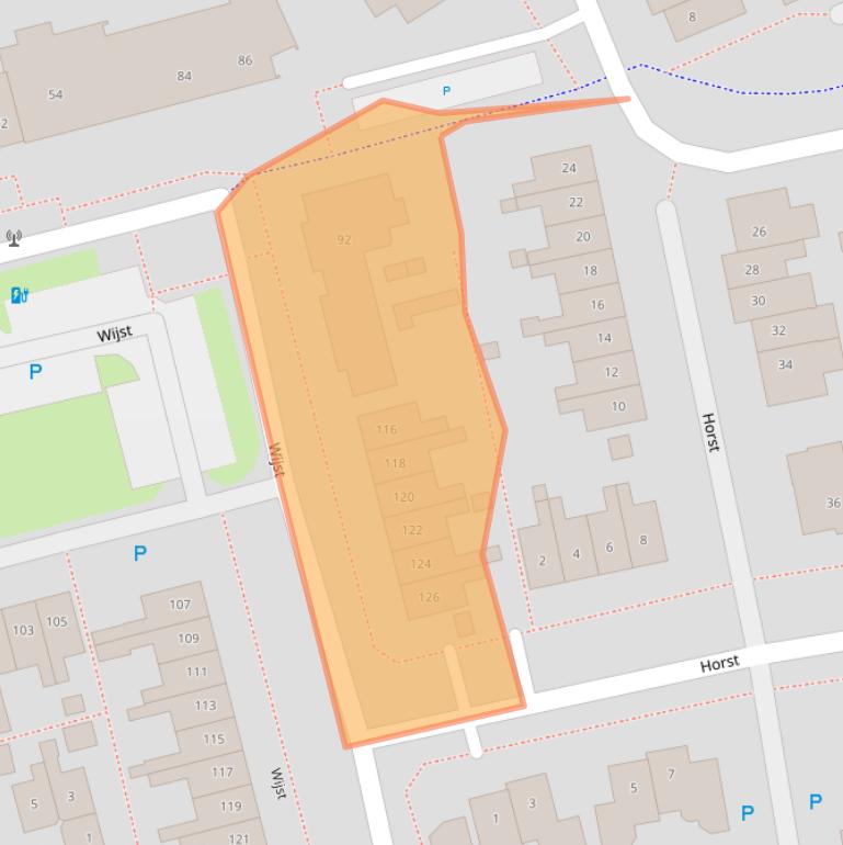 Kaart van postcodegebied 5422BT.