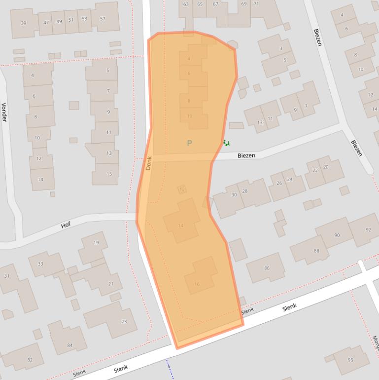 Kaart van postcodegebied 5422CB.