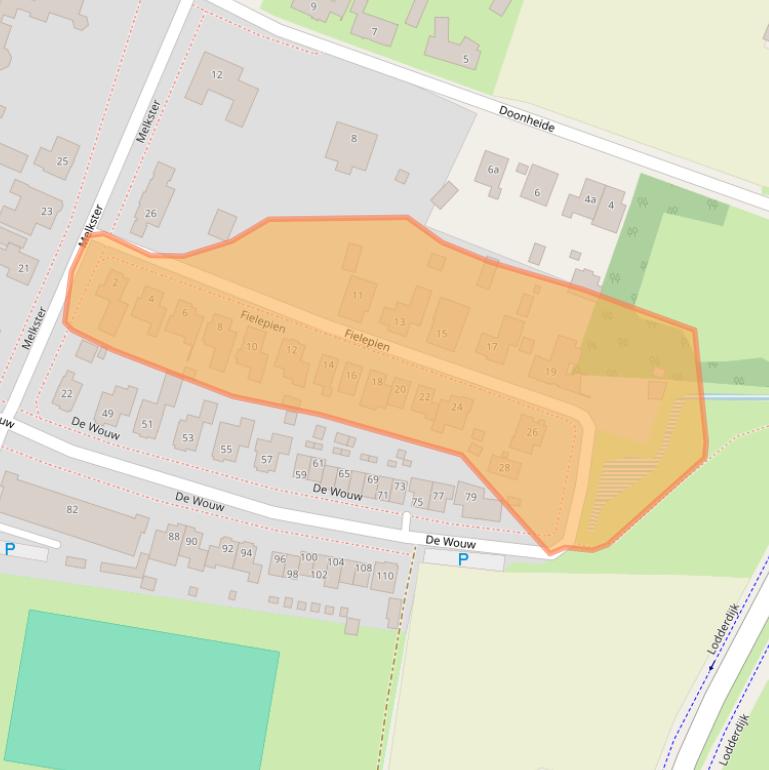 Kaart van postcodegebied 5422DL.
