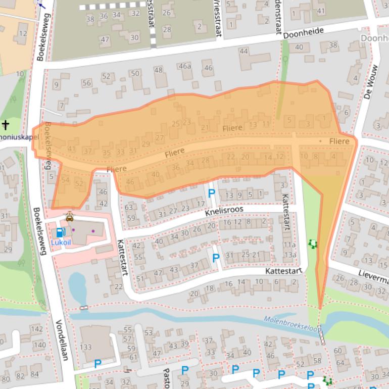 Kaart van postcodegebied 5422DM.