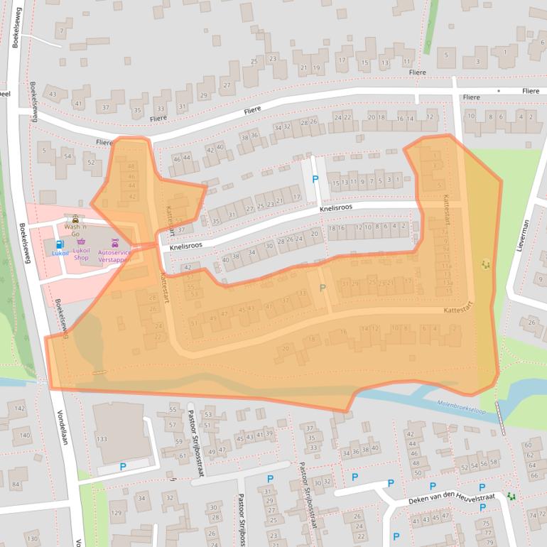 Kaart van postcodegebied 5422DP.