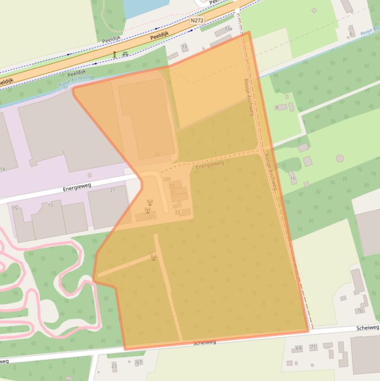 Kaart van postcodegebied 5422VM.