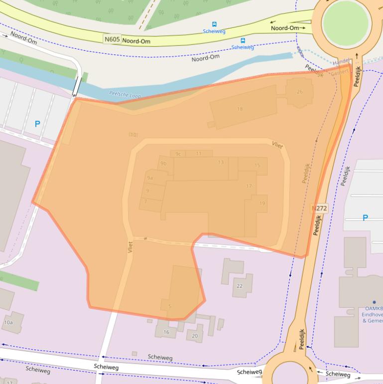 Kaart van postcodegebied 5422VV.