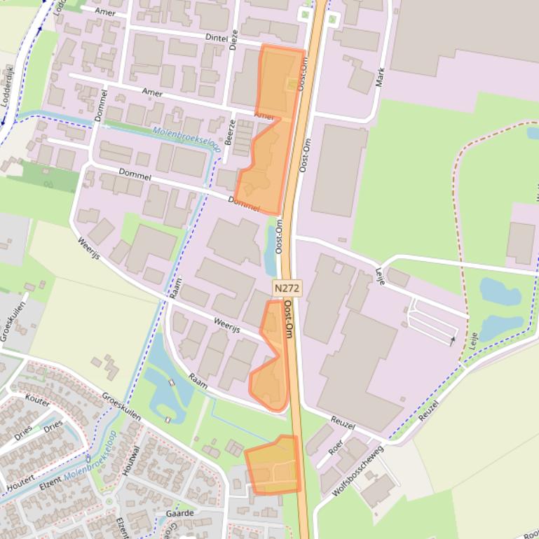 Kaart van postcodegebied 5422VZ.