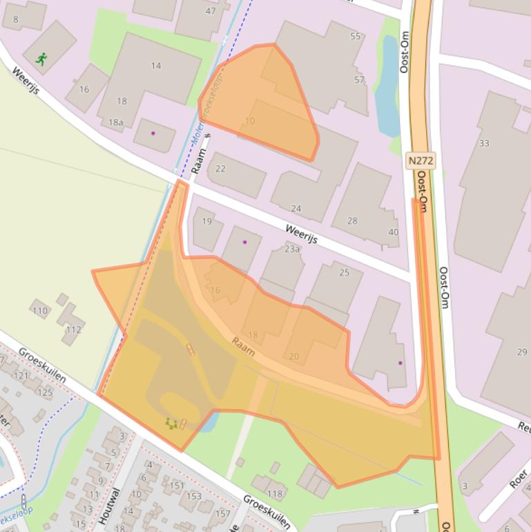 Kaart van postcodegebied 5422WX.