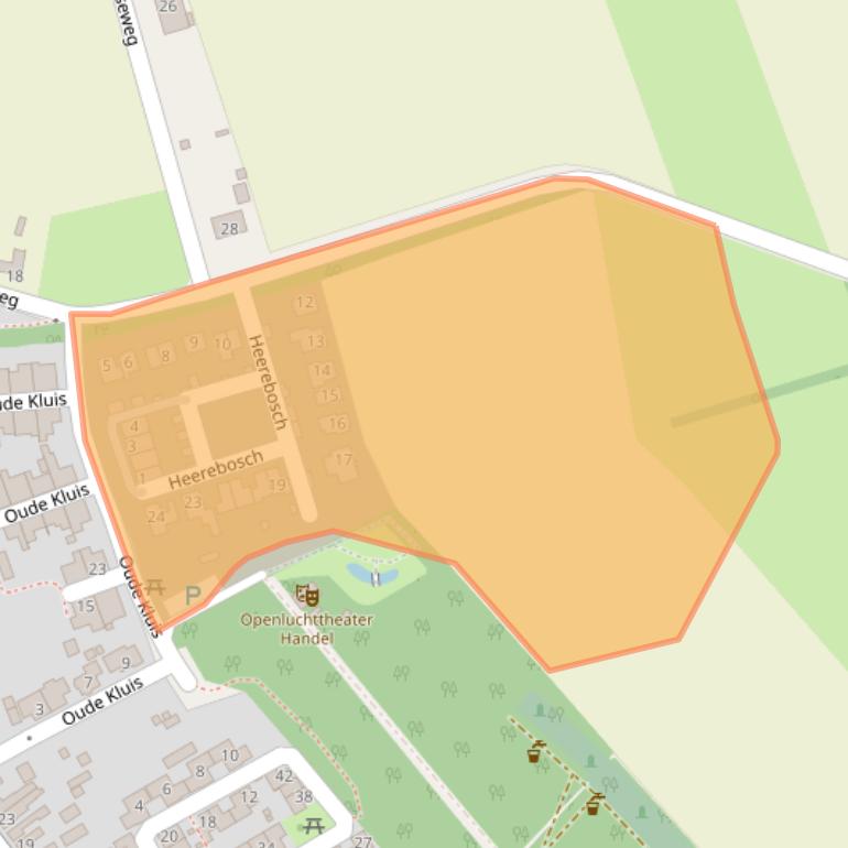 Kaart van postcodegebied 5423RZ.