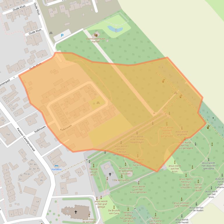 Kaart van postcodegebied 5423SG.