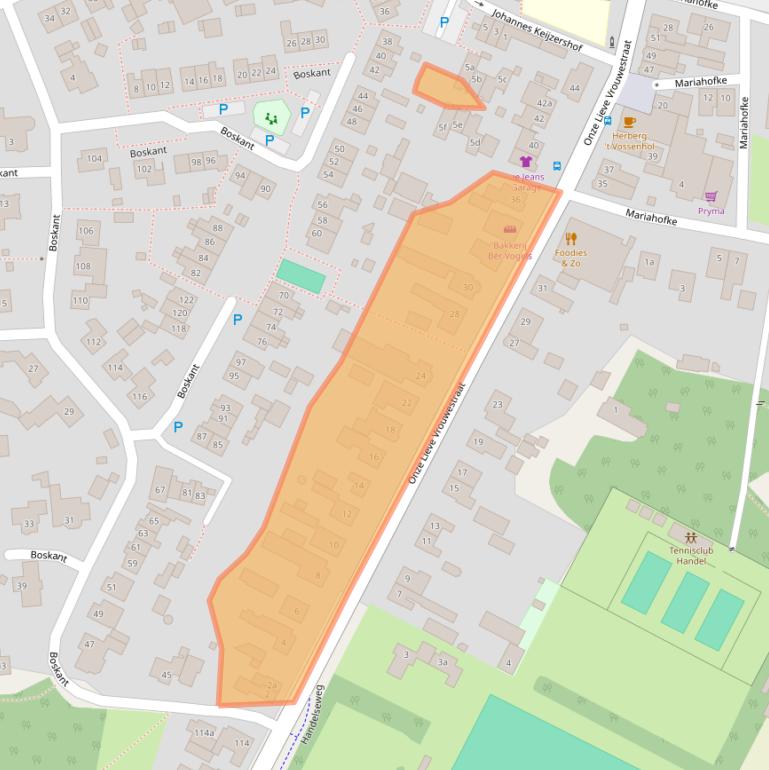 Kaart van postcodegebied 5423SK.