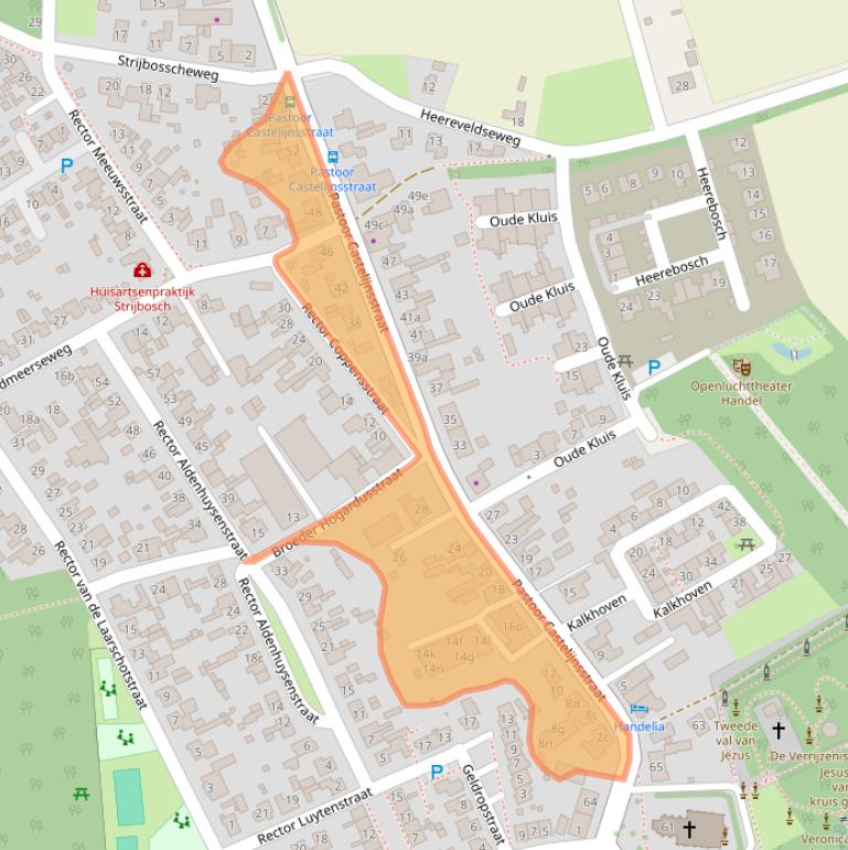 Kaart van postcodegebied 5423SR.