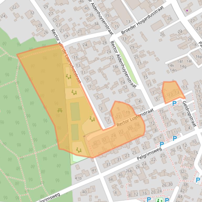 Kaart van postcodegebied 5423ST.