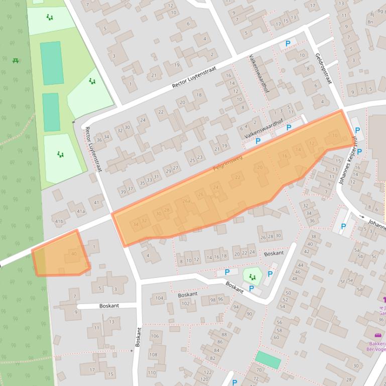 Kaart van postcodegebied 5423TL.