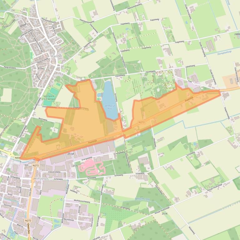 Kaart van postcodegebied 5423VB.