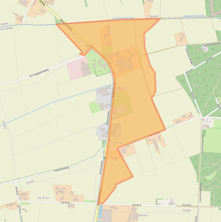 Kaart van postcodegebied 5423XA.