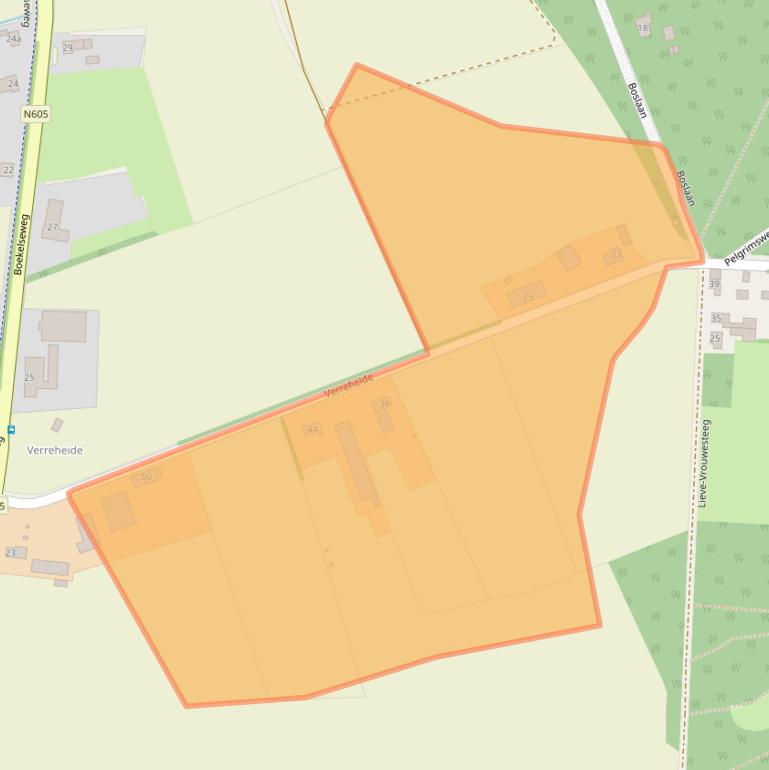 Kaart van postcodegebied 5423XC.