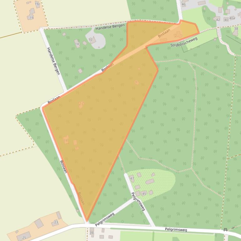 Kaart van postcodegebied 5423XD.