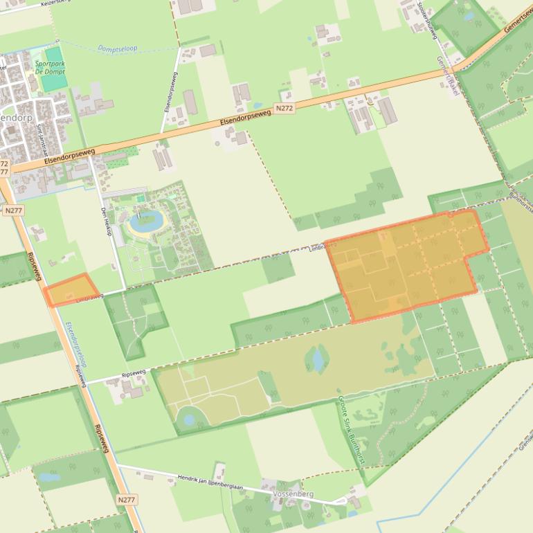 Kaart van postcodegebied 5424SC.