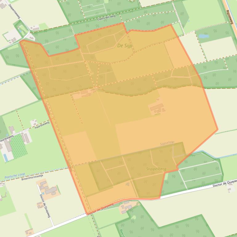 Kaart van postcodegebied 5424ST.