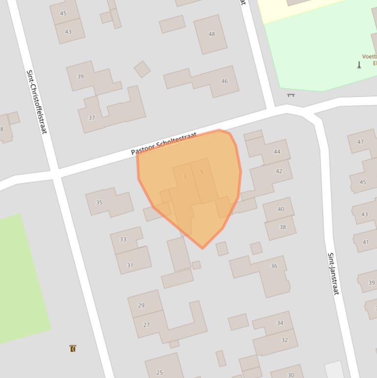 Kaart van postcodegebied 5424SZ.