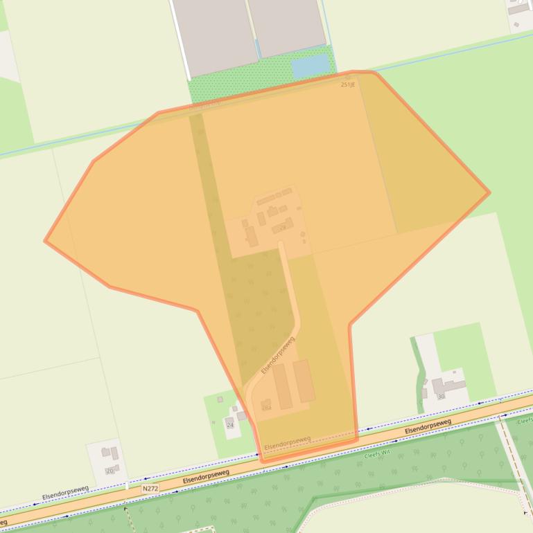 Kaart van postcodegebied 5424TC.