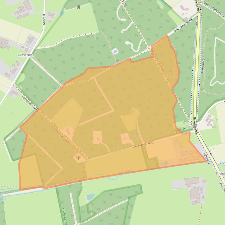 Kaart van postcodegebied 5425PB.