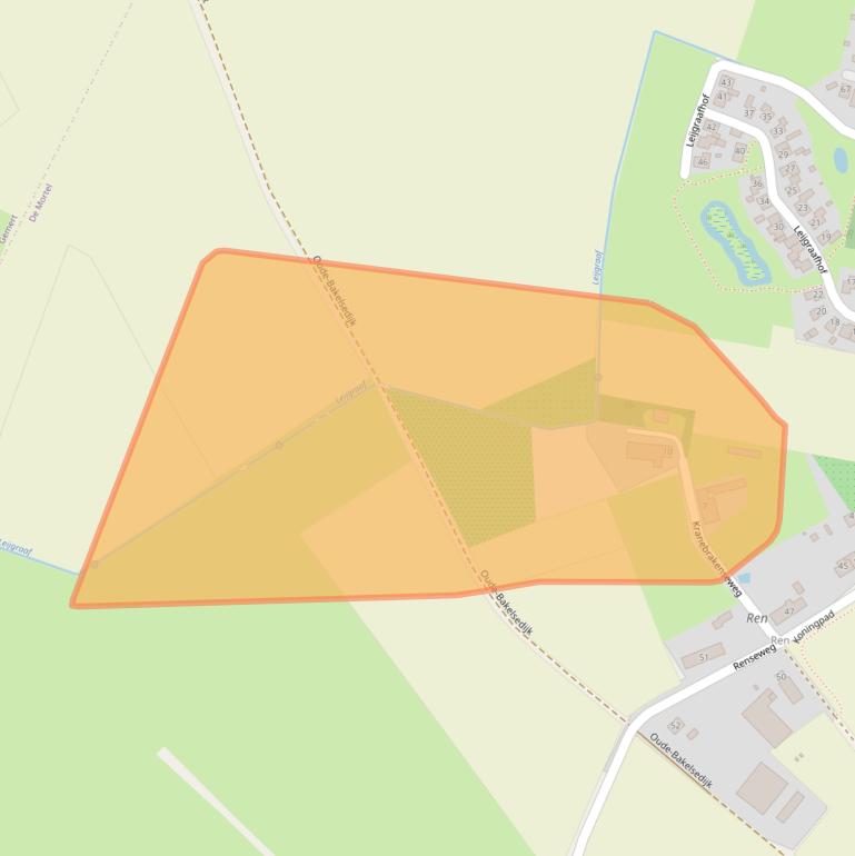 Kaart van postcodegebied 5425PG.