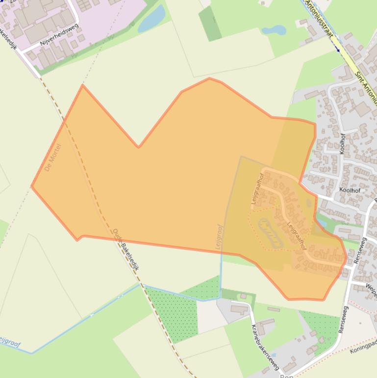 Kaart van postcodegebied 5425PM.