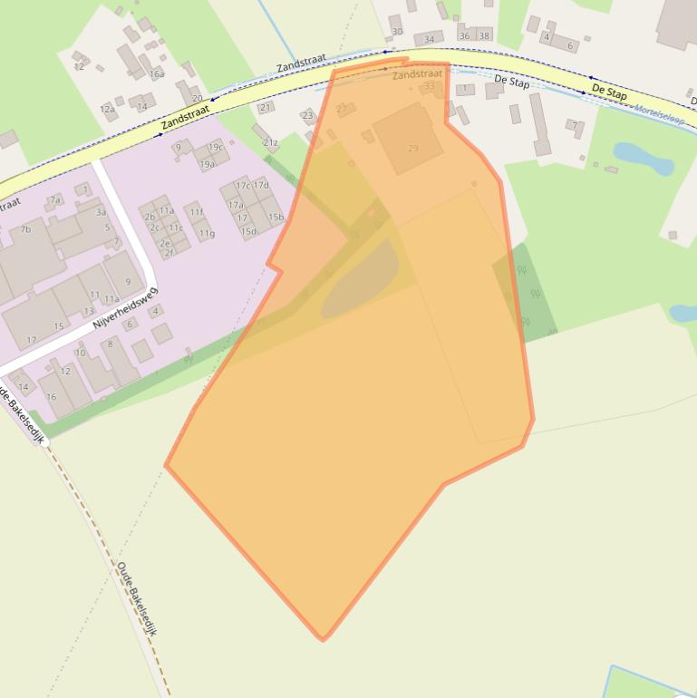 Kaart van postcodegebied 5425VA.